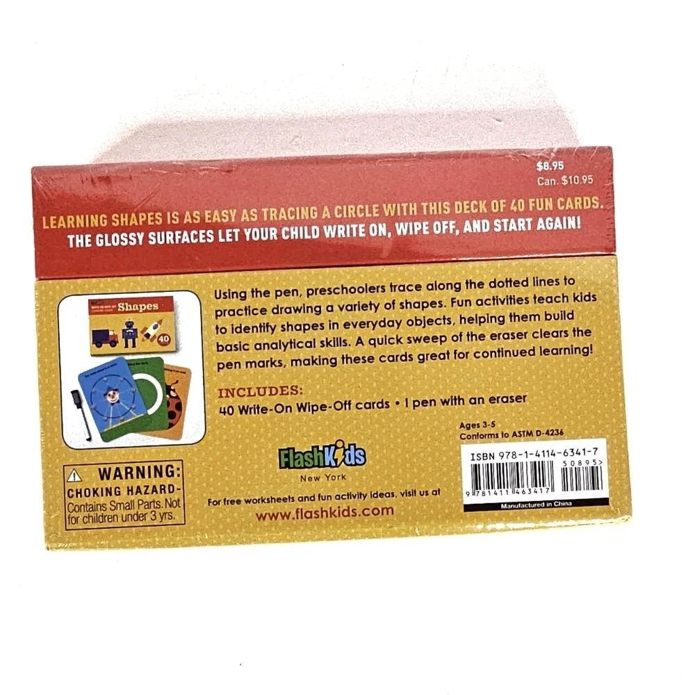 Learning Shapes Flash Cards NIB